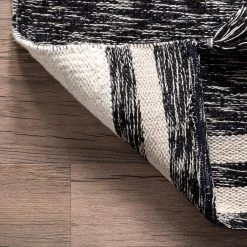 NuLOOM New Arrivals Chasen Cotton And Wool Flatweave Diamond Tassel Area Rug