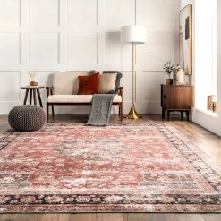 NuLOOM New Arrivals Emelina Traditional Persian Machine Washable Area Rug