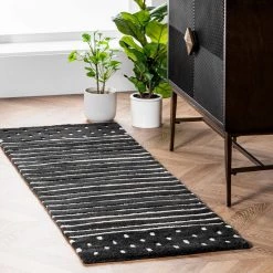 NuLOOM New Arrivals Hand Loomed Marlowe Stripes Area Rug