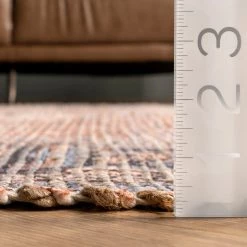 NuLOOM Harlyn Medallion Tassel Flatweave Area Rug