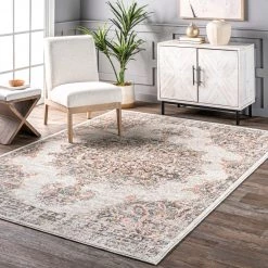 NuLOOM New Arrivals Vintage Medallion Liliana Area Rug