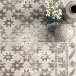NuLOOM Harley Distressed Trellis Area Rug New Arrivals