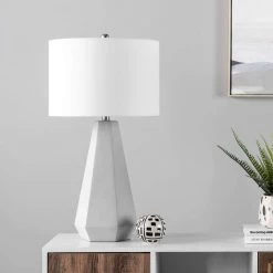 NuLOOM Oslo 28" Cement Table Lamp 9 NuLOOM Oslo 28