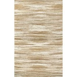 NuLOOM Hand Loomed Trinity Striped Jute