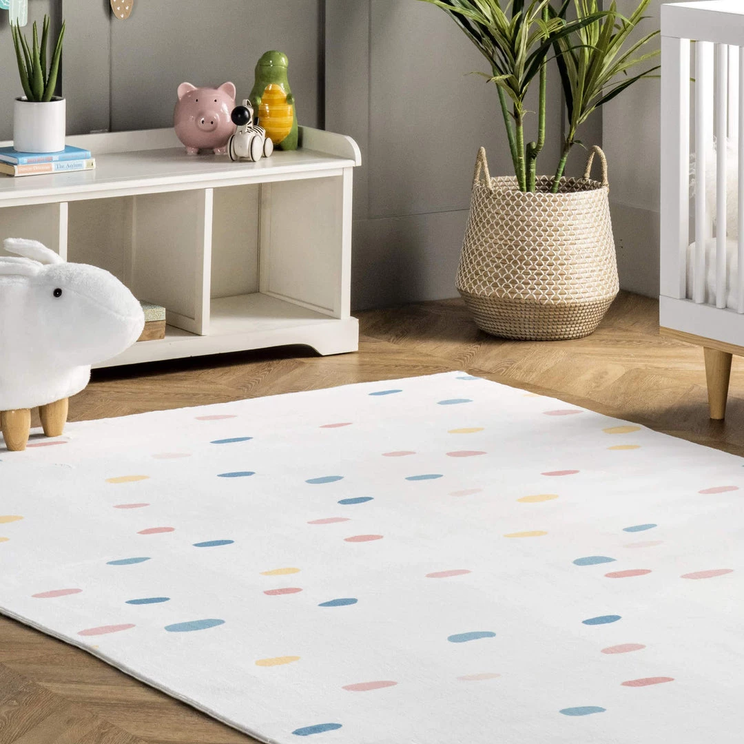 NuLOOM Calla Kids Polka Dot Nursery Or Playroom Area Rug New Arrivals 9 NuLOOM Calla Kids Polka Dot Nursery Or Playroom Area Rug New Arrivals