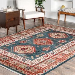 NuLOOM Qiana Emblem Fringe Area Rug New Arrivals