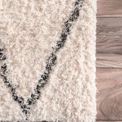 NuLOOM Sheba Cotton Diamond Shaggy Shags