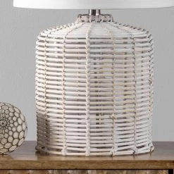 NuLOOM Modena 19" Rattan Table Lamp Lighting 14 NuLOOM Modena 19