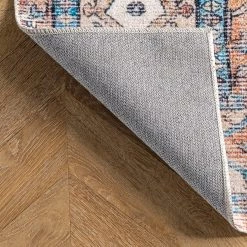 NuLOOM Dining Room Eleanor Machine Washable Distressed Medallion Area Rug