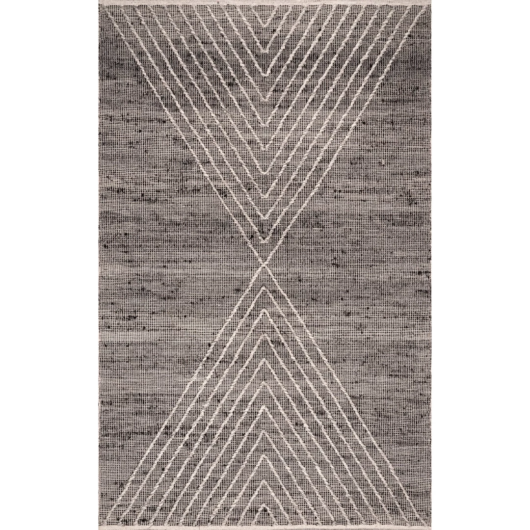 NuLOOM Mikaela Hand Woven Jute Cotton And Wool Geometric Flatweave Area Rug 1 NuLOOM Mikaela Hand Woven Jute Cotton And Wool Geometric Flatweave Area Rug