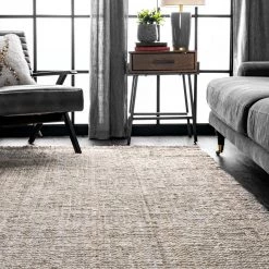 NuLOOM Best Sellers Ashli Solid Jute Area Rug