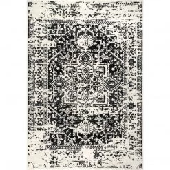 NuLOOM Jordana Vintage Distressed Medallion Area Rug