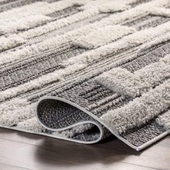 NuLOOM Kaira High Low Textured Shaggy Striped Area Rug