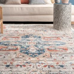 NuLOOM New Arrivals Janessa Croix Medallion Area Rug
