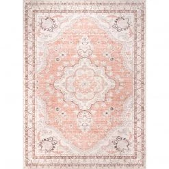 NuLOOM New Arrivals Faded Rosette Washable Area Rug