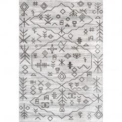 NuLOOM Rhonda Washable Symbolism Area Rug