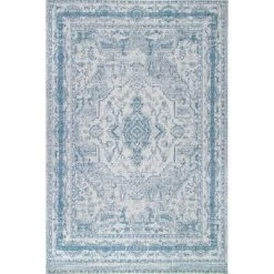 NuLOOM Elora Vintage Medallion Outdoor Area Rug