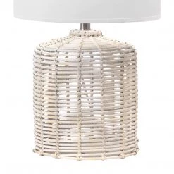 NuLOOM Modena 19" Rattan Table Lamp Lighting 13 NuLOOM Modena 19