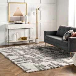 NuLOOM Lydia High Low Modern Soft Shaggy Area Rug New Arrivals