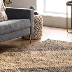 NuLOOM Lilah Hand Woven Jute And Cotton Plaid New Arrivals