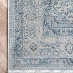 NuLOOM New Arrivals Vintage Medallion Amerie Fringe Area Rug