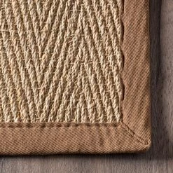 NuLOOM New Arrivals Larnaca Seagrass Herringbone Indoor/Outdoor Area Rug