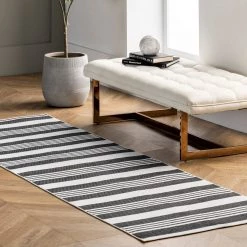 NuLOOM Lena Machine Washable Striped Area Rug New Arrivals