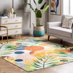 NuLOOM Sailor Machine Washable Tropical Area Rug