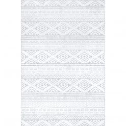 NuLOOM New Arrivals Calia Machine Washable Aztec Bands Area Rug