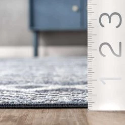 NuLOOM Ginnie Washable Banded Area Rug