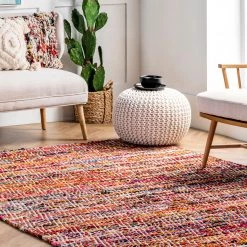 NuLOOM Hand Woven Chevron Rochell Area Rug Contemporary