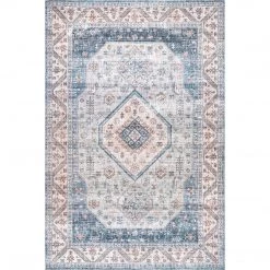 NuLOOM Persian Medallion Washable Area Rug