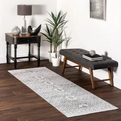 NuLOOM New Arrivals Kehlani Distressed Diamond Area Rug