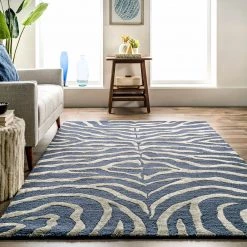 NuLOOM Contemporary Hand Tufted Plush Zebra Area Rug 61 NuLOOM Contemporary Hand Tufted Plush Zebra Area Rug
