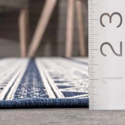 NuLOOM New Arrivals Devon Geometric Stiped Indoor/Outdoor Area Rug