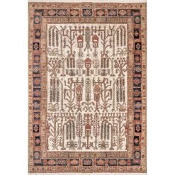 NuLOOM New Arrivals Belen Arboreal Landscape Fringe Area Rug