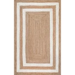 NuLOOM Estelle Border Jute Bedroom