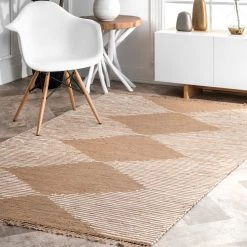 NuLOOM New Arrivals Collins Lined Diamonds Area Rug