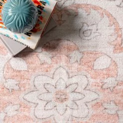 NuLOOM New Arrivals Faded Rosette Washable Area Rug