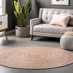 NuLOOM Kyla Handmade Braided Farmhouse Round Area Rug New Arrivals 35 NuLOOM Kyla Handmade Braided Farmhouse Round Area Rug New Arrivals