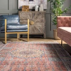 NuLOOM New Arrivals Mabree Vintage Floral Medallion Flatweave Area Rug 16 NuLOOM New Arrivals Mabree Vintage Floral Medallion Flatweave Area Rug