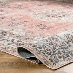 NuLOOM New Arrivals Ren Machine Washable Vintage Floral Area Rug