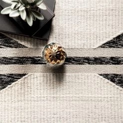 NuLOOM New Arrivals Chasen Cotton And Wool Flatweave Diamond Tassel Area Rug