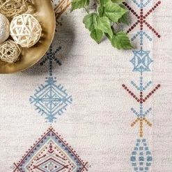 NuLOOM New Arrivals Kiya Machine Washable Moroccan Tribal Geometric Area Rug