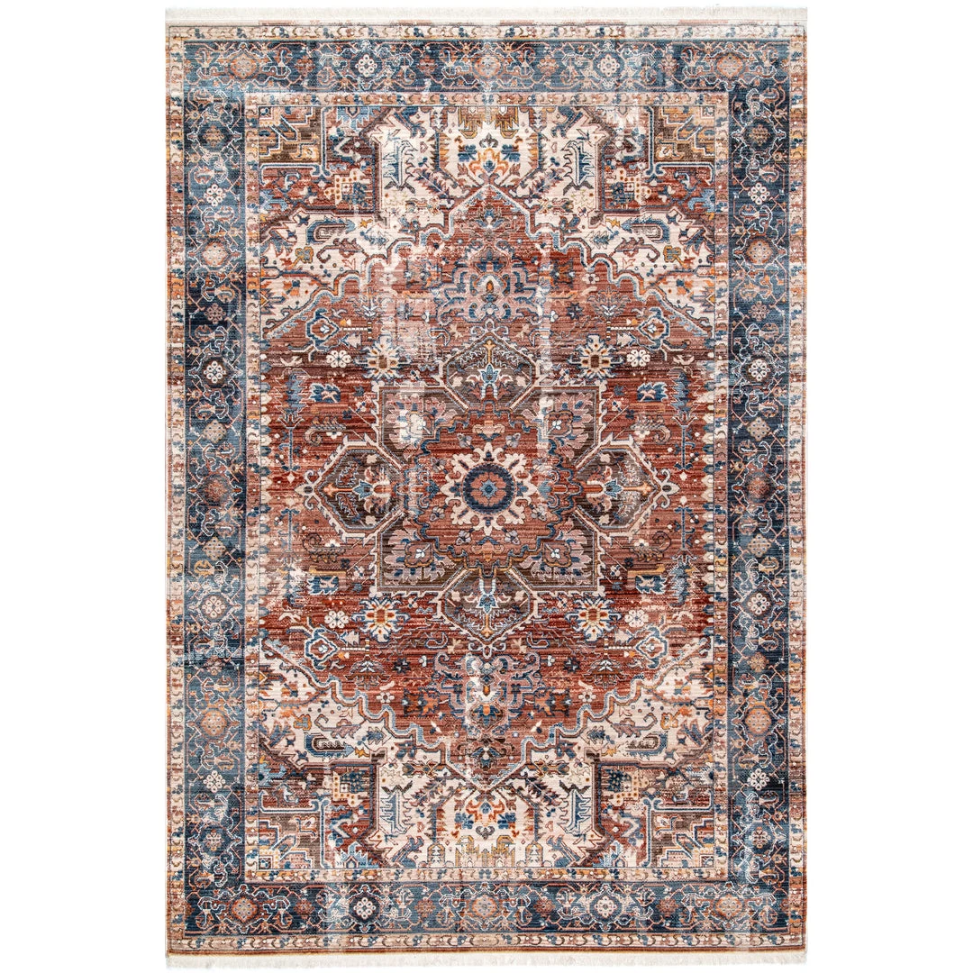 NuLOOM Vintage Pauline Floral Tassel Area Rug 1 NuLOOM Vintage Pauline Floral Tassel Area Rug