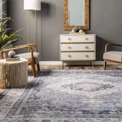 NuLOOM New Arrivals Elsa Machine Washable Floral Blossom Medallion Area Rug 35 NuLOOM New Arrivals Elsa Machine Washable Floral Blossom Medallion Area Rug