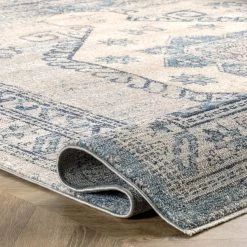 NuLOOM Alexis Vintage Distressed Medallion Area Rug