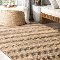 NuLOOM Hand Loomed Sandy Jute Area Rug New Arrivals
