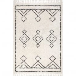 NuLOOM Mackie Moroccan Diamond Tassel Area Rug New Arrivals