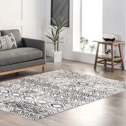NuLOOM New Arrivals Lucci Machine Washable Aztec Area Rug